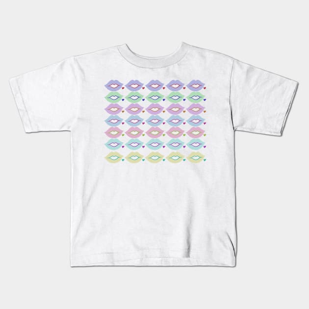 Pastel Lips Kids T-Shirt by StarKillerTheDreaded